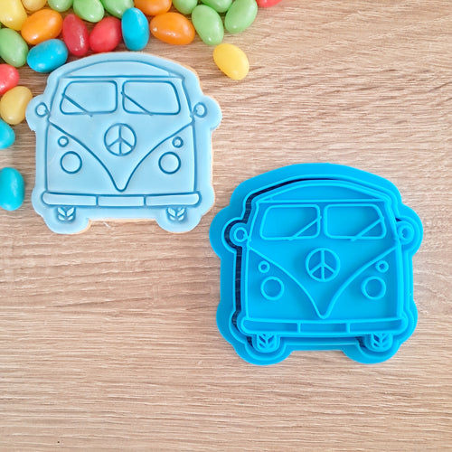 Retro Van Cookie Cutter & Fondant Stamp