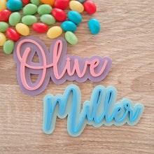 Load image into Gallery viewer, Custom 2 Layer Cake Tile (no stick cake topper)