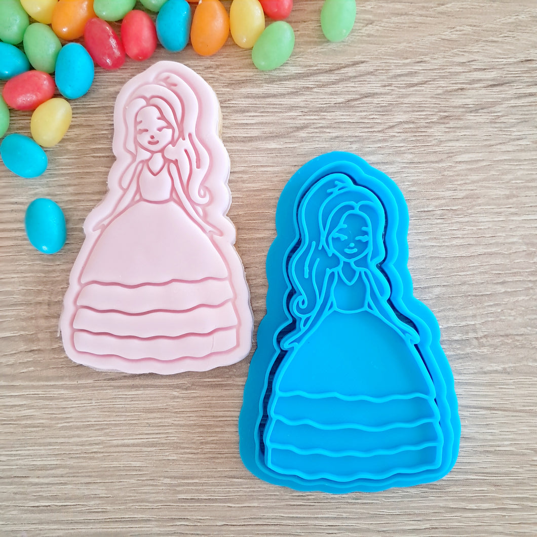 Princess Doll Cookie Cutter & Fondant Stamp