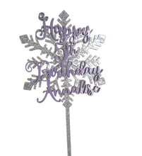Load image into Gallery viewer, Custom Snowflake Cake Topper
