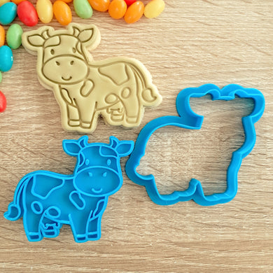 Cow (Full Body) Cookie Cutter & Fondant Stamp