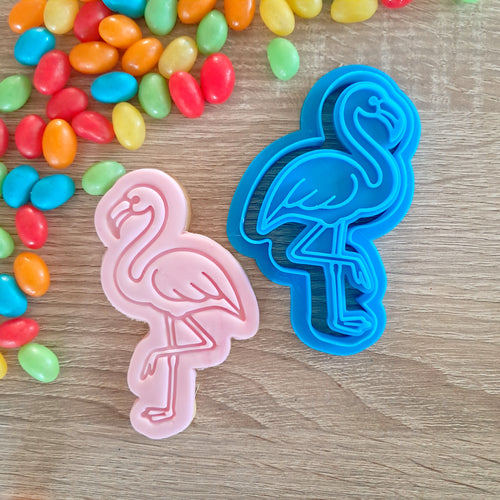 Flamingo Cookie Cutter & Fondant Stamp