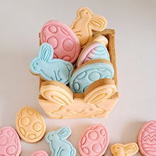Load image into Gallery viewer, 3d Easter Bunny Basket Cookie Cutter Set