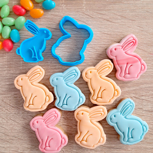Mini Bunny (side view) Cookie Cutter & Stamp
