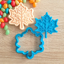 Load image into Gallery viewer, Maple Leaf Cookie Cutter &amp; Fondant Stamp