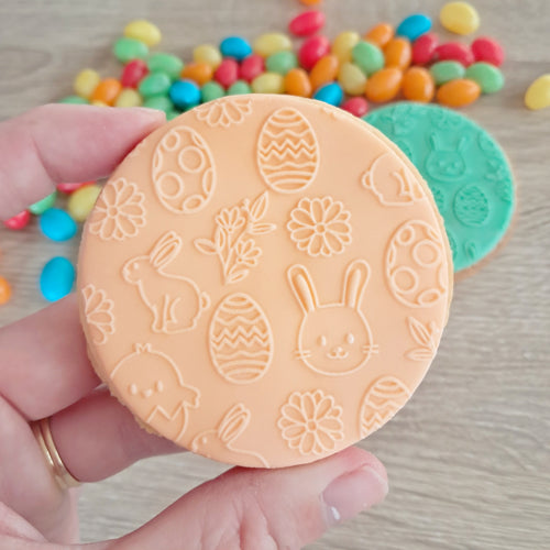 Easter Pattern Raised Acrylic Fondant Stamp