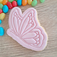 Load image into Gallery viewer, Butterfly (side-view) Cookie Cutter &amp; Fondant Stamp