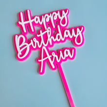 Load image into Gallery viewer, Custom Layered Acrylic Cake Topper