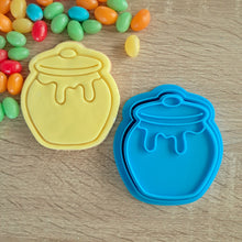 Load image into Gallery viewer, Honey Pot Cookie Cutter &amp; Fondant Stamp