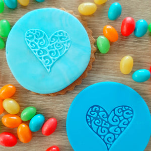 Heart (raised) Fondant Stamp/Debosser
