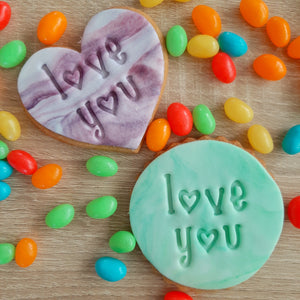 Love You Fondant Stamp