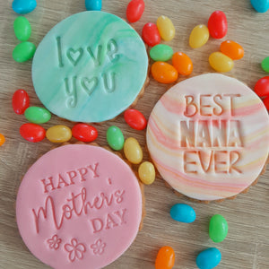 Happy Mother's Day Fondant Stamp