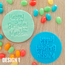 Load image into Gallery viewer, Happy Birthday Personalised Fondant Stamp