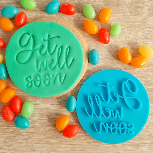Get Well Soon Fondant Stamp