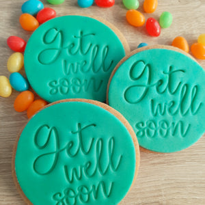 Get Well Soon Fondant Stamp
