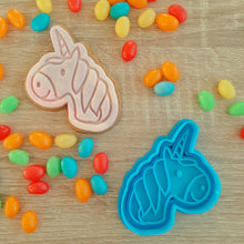 Load image into Gallery viewer, Unicorn Cookie Cutter &amp; Fondant Stamp