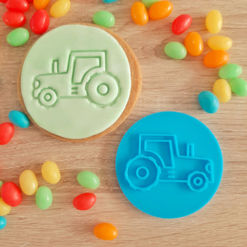 Tractor Fondant Stamp
