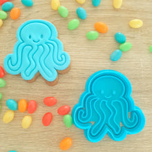 Load image into Gallery viewer, Octopus Cookie Cutter &amp; Fondant Stamp
