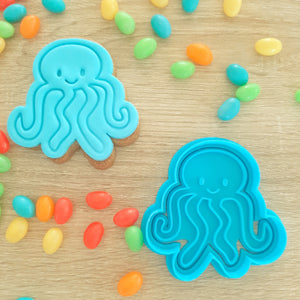 Octopus Cookie Cutter & Fondant Stamp