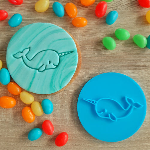 Narwhal Fondant Stamp