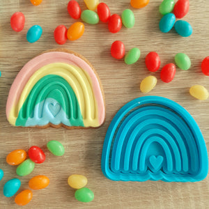 Rainbow Cookie Cutter & Fondant Stamp