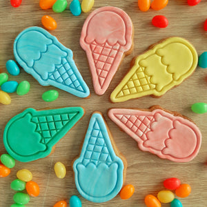 Ice Cream (single scoop) Cookie Cutter & Fondant Stamp