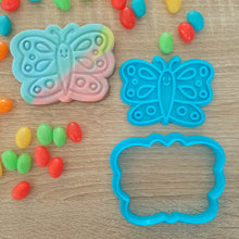 Load image into Gallery viewer, Butterfly (1) Cookie Cutter &amp; Fondant Stamp