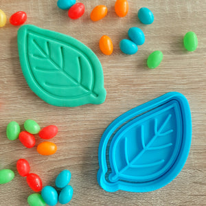 Leaf Cookie Cutter & Fondant Stamp