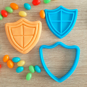 Shield Cookie Cutter & Fondant Stamp