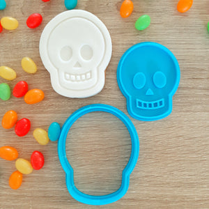 Skull Cookie Cutter & Fondant Stamp