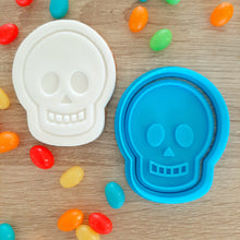 Load image into Gallery viewer, Skull Cookie Cutter &amp; Fondant Stamp