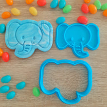 Load image into Gallery viewer, Elephant Cookie Cutter &amp; Fondant Stamp