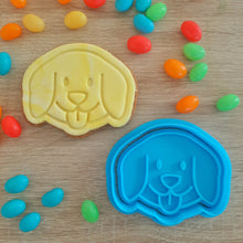 Load image into Gallery viewer, Dog (golden retriever) Cookie Cutter &amp; Fondant Stamp
