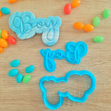 Load image into Gallery viewer, Boy Text Cookie Cutter &amp; Fondant Stamp