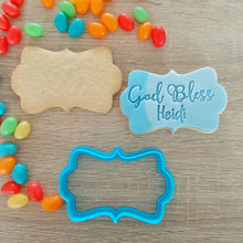 Load image into Gallery viewer, Custom God Bless Name Cookie Cutter &amp; Fondant Stamp