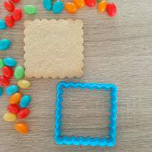 Load image into Gallery viewer, Scalloped Square Cookie &amp; Fondant Cutter