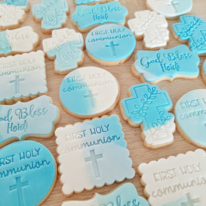 Leafy Cross Cookie Cutter & Fondant Stamp