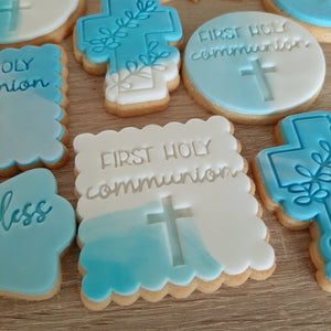 Custom God Bless Name Cookie Cutter & Fondant Stamp