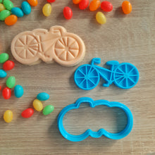 Load image into Gallery viewer, Bicycle Cookie Cutter &amp; Fondant Stamp