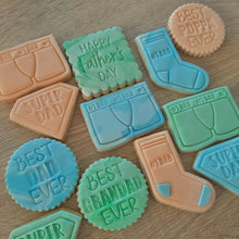 Load image into Gallery viewer, Super Dad Cookie Cutter &amp; Fondant Stamp