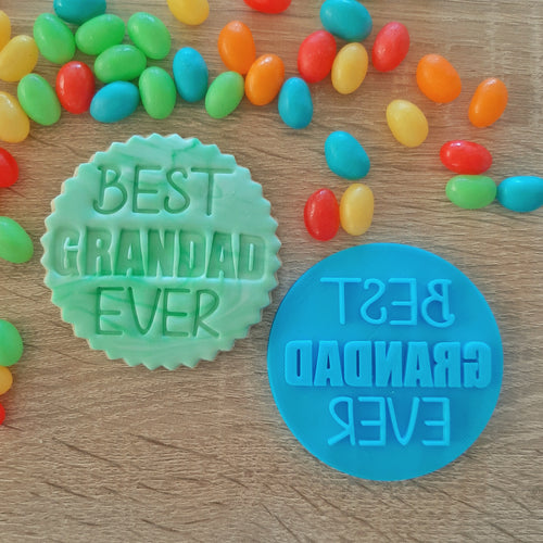 Best Grandad Ever Fondant Stamp