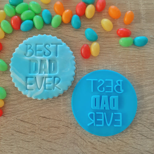 Best Dad Ever Fondant Stamp