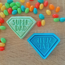 Load image into Gallery viewer, Super Dad Cookie Cutter &amp; Fondant Stamp