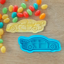Load image into Gallery viewer, Racing Car (V8 Supercar) Cookie Cutter &amp; Fondant Stamp