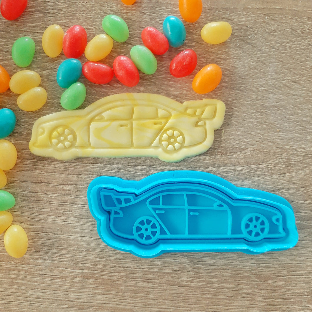 Racing Car (V8 Supercar) Cookie Cutter & Fondant Stamp