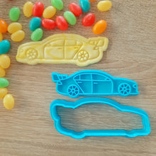 Load image into Gallery viewer, Racing Car (V8 Supercar) Cookie Cutter &amp; Fondant Stamp