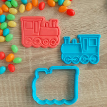 Load image into Gallery viewer, Train Cookie Cutter &amp; Fondant Stamp