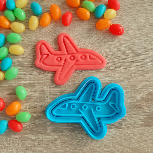 Airplane Cookie Cutter & Fondant Stamp