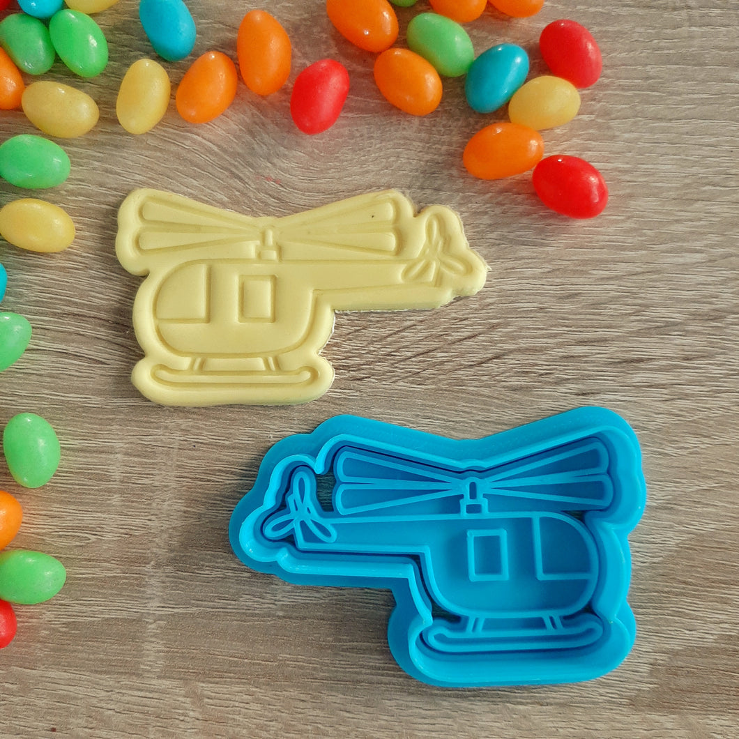 Helicopter Cookie Cutter & Fondant Stamp
