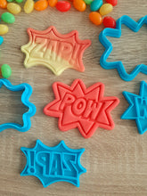 Load image into Gallery viewer, POW Cookie Cutter &amp; Fondant Stamp